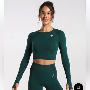 Gymshark VITAL SEAMLESS 2.0 LONG SLEEVE CROP TOP